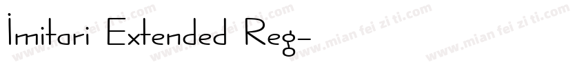 Imitari Extended Reg字体转换